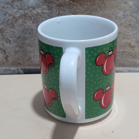 Disney Applause Mickey Mouse Ear Ornaments Image Christmas Mug - Picture 2 of 9